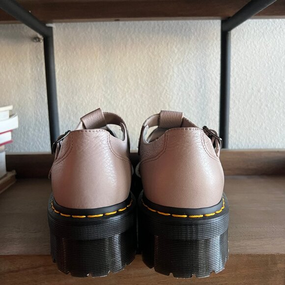 DR. MARTENS Bethan T-Bar Leather Platform Shoes NEW Sz 11 - Picture 3 of 8